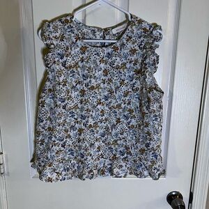 Solitaire Floral Eyelet Embroidered Top